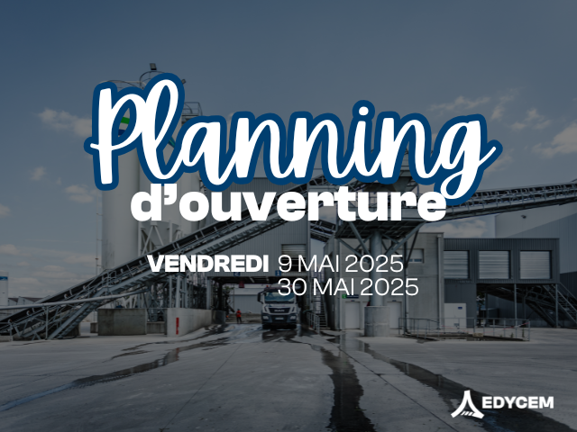 OUVERTURE - PONTS MAI 2025
